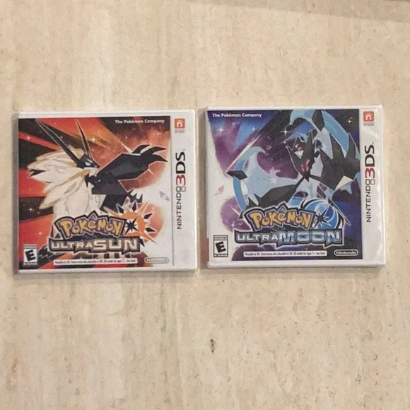 New Pokemon Ultra Sun Nintendo 3DS Game & Pokemon Ultra Moon 3DS Games Sealed - Picture 9 of 10